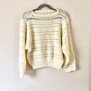 Cream Handknit Sweater Sweater